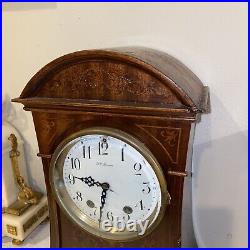 Antique Seth Thomas Touraine Mantle Clock With Beautiful Inlay