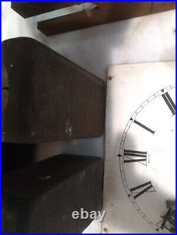 Antique Seth Thomas Triple Decker 2 Weight 8-Day Clock parts Lot