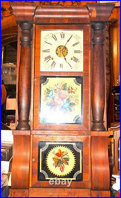 Antique Seth Thomas Triple Decker Empire Weights Driven Clock 8-Day, Time/Strike