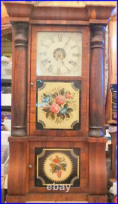 Antique Seth Thomas Triple Decker Empire Weights Driven Clock 8-Day, Time/Strike