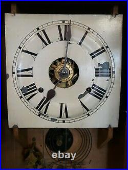 Antique Seth Thomas Triple Decker Weights Driven 8 Day Clock, Time/Strike