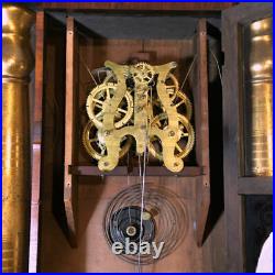 Antique Seth Thomas Tripple Decker Tall Shelf Clock Lyre Weight Driven Movement