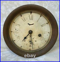 Antique Seth Thomas US Shipping Board Ship's Clock Time Only Running