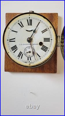 Antique Seth Thomas US Shipping Board Ships Clock