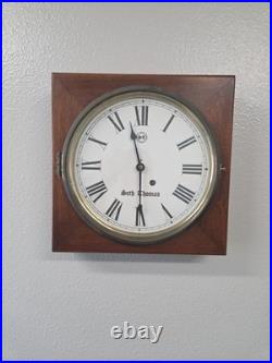 Antique Seth Thomas Wall Clock. (Crack In Glass) 15x15