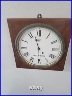 Antique Seth Thomas Wall Clock. (Crack In Glass) 15x15