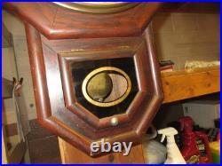 Antique Seth Thomas Wall Clock Rosewood Painted Dial Original Finish Running