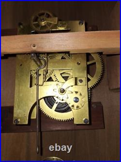 Antique Seth Thomas Wall/ Gallery Clock With Pendulum & Key Working 16 Square