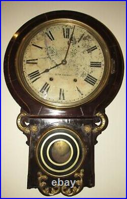 Antique Seth Thomas Wall Regulator Clock 8-Day, Time/Strike (Ste2)