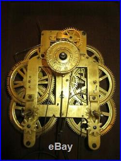 Antique Seth Thomas Wall Regulator Clock With Alarm 8-day, Time/strike