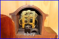 Antique Seth Thomas Walnut Adamantine 8 Day Mantle Clock Early 1900's