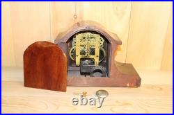 Antique Seth Thomas Walnut Adamantine 8 Day Mantle Clock Early 1900's