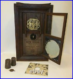Antique Seth Thomas Weight Driven Shelf Clock To Repair