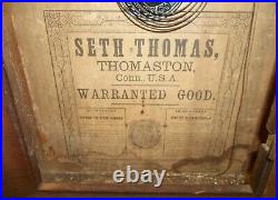 Antique Seth Thomas Weight Driven Shelf Clock To Repair
