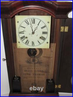 Antique Seth Thomas Weights Driven Clock 8-Day, Time/Strike