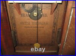 Antique Seth Thomas Weights Driven Ogee Clock 30-Hour, Time/Strike