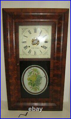 Antique Seth Thomas Weights Driven Ogee Clock With Alarm 8-Day, Time/Strike