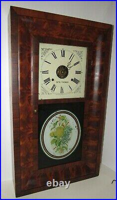 Antique Seth Thomas Weights Driven Ogee Clock With Alarm 8-Day, Time/Strike