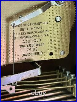 Antique Seth Thomas Westminster Chime Clock Runs And Chimes Good Classic