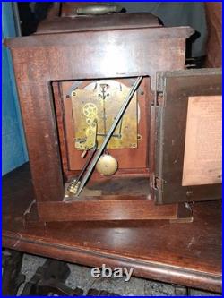 Antique Seth Thomas Westminster Chime Mantel Clock Keywound 8 No. 124 USA