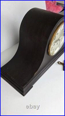 Antique Seth Thomas Westminster Chime Tambour Time/strike Clock Running
