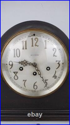 Antique Seth Thomas Westminster Chime Tambour Time/strike Clock Running
