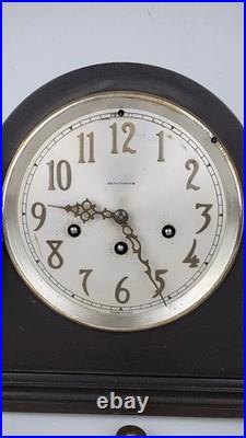 Antique Seth Thomas Westminster Chime Tambour Time/strike Clock Running