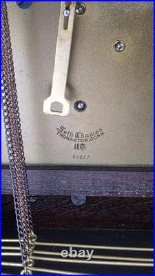 Antique Seth Thomas Westminster Chime Tambour Time/strike Clock Running