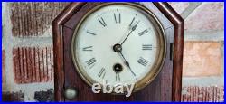 Antique Seth Thomas Wind-Up Mantel Clock Wood Case Vintage USA Antique Seth Thomas Wind-Up Mantel Clock Wood Case Vintage USA