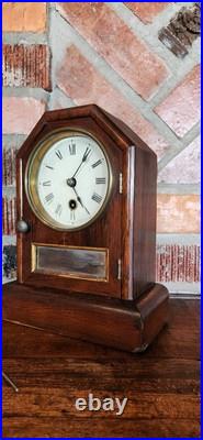 Antique Seth Thomas Wind-Up Mantel Clock Wood Case Vintage USA Antique Seth Thomas Wind-Up Mantel Clock Wood Case Vintage USA