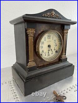 Antique Seth Thomas Wood Mantle Clock