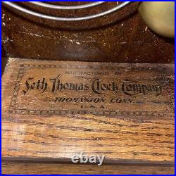 Antique Seth Thomas Wood Mantle Clock No 298A 8 Day Half Hour Strikes Parts Only