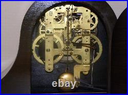 Antique Seth Thomas Wood Mantle Shelf Clock Cymbal #8 Vintage-WORKS & STOPS