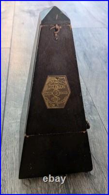Antique Seth Thomas Wood Wind Up Metronome De Maelzel, Working Condition