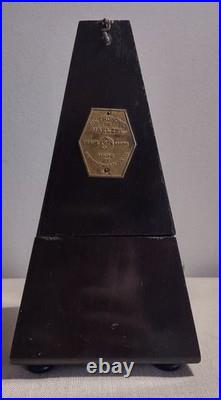 Antique Seth Thomas Wood Wind Up Metronome De Maelzel, Working Condition