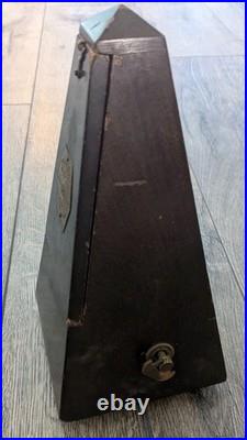 Antique Seth Thomas Wood Wind Up Metronome De Maelzel, Working Condition