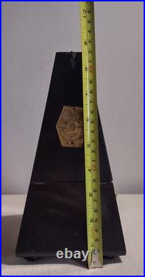 Antique Seth Thomas Wood Wind Up Metronome De Maelzel, Working Condition
