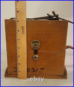 Antique Seth Thomas Wooden Outer Box for Ship's Gimbal Clock Chronometer