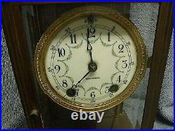 Antique-Seth Thomas bronze Crystal Regulator Clock- Ca. 1915-To Restore