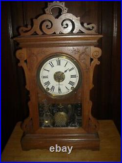 Antique Seth Thomas city series Topeka clock with alarm working used