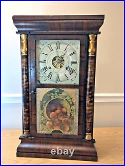 Antique Seth Thomas clock Peach Harvest Made in USA in 1857 1800's
