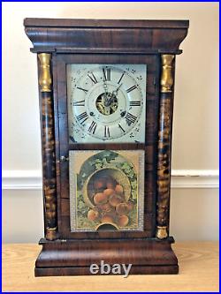 Antique Seth Thomas clock Peach Harvest Made in USA in 1857 1800's