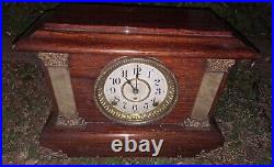 Antique Seth Thomas desk column Mantle Clock Vintage Decorative Timepiece