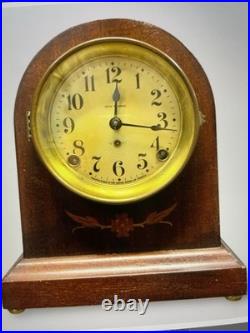 Antique Seth Thomas keywind table clock, 10x5x 8.5 Inches