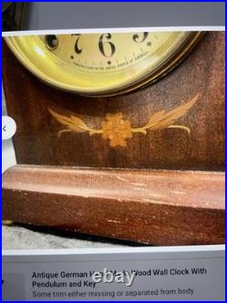 Antique Seth Thomas keywind table clock, 10x5x 8.5 Inches