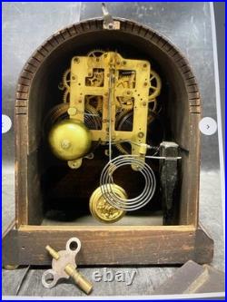Antique Seth Thomas keywind table clock, 10x5x 8.5 Inches