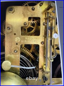 Antique Seth Thomas keywind table clock, 10x5x 8.5 Inches