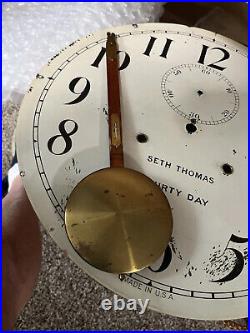 Antique Seth Thomas large Gallery Clock
