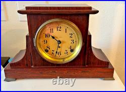 Antique Seth Thomas model 89 Adamantine Flat top mantle clock (Works)