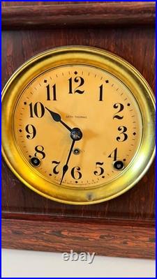 Antique Seth Thomas model 89 Adamantine Flat top mantle clock (Works)